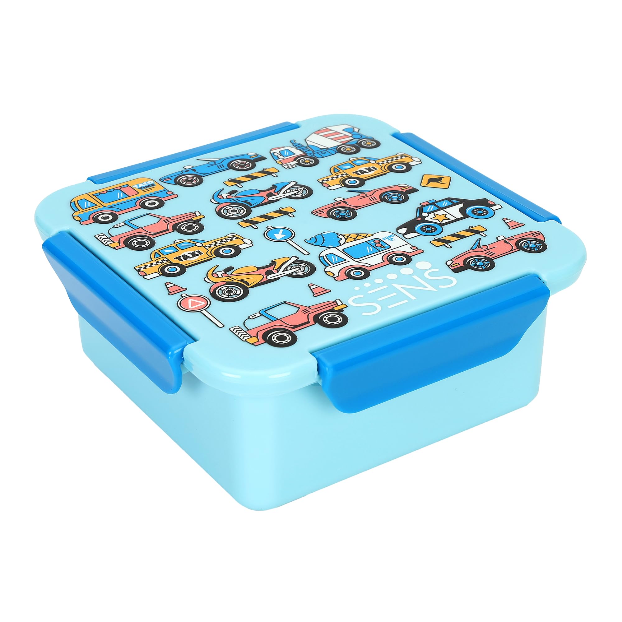 SENS YumBuddy Snackbox for Kids with Food Grade Material, Leak Proof, Air Tight, BPA Free, School,Picnic & Outdoor- Truck-image-28