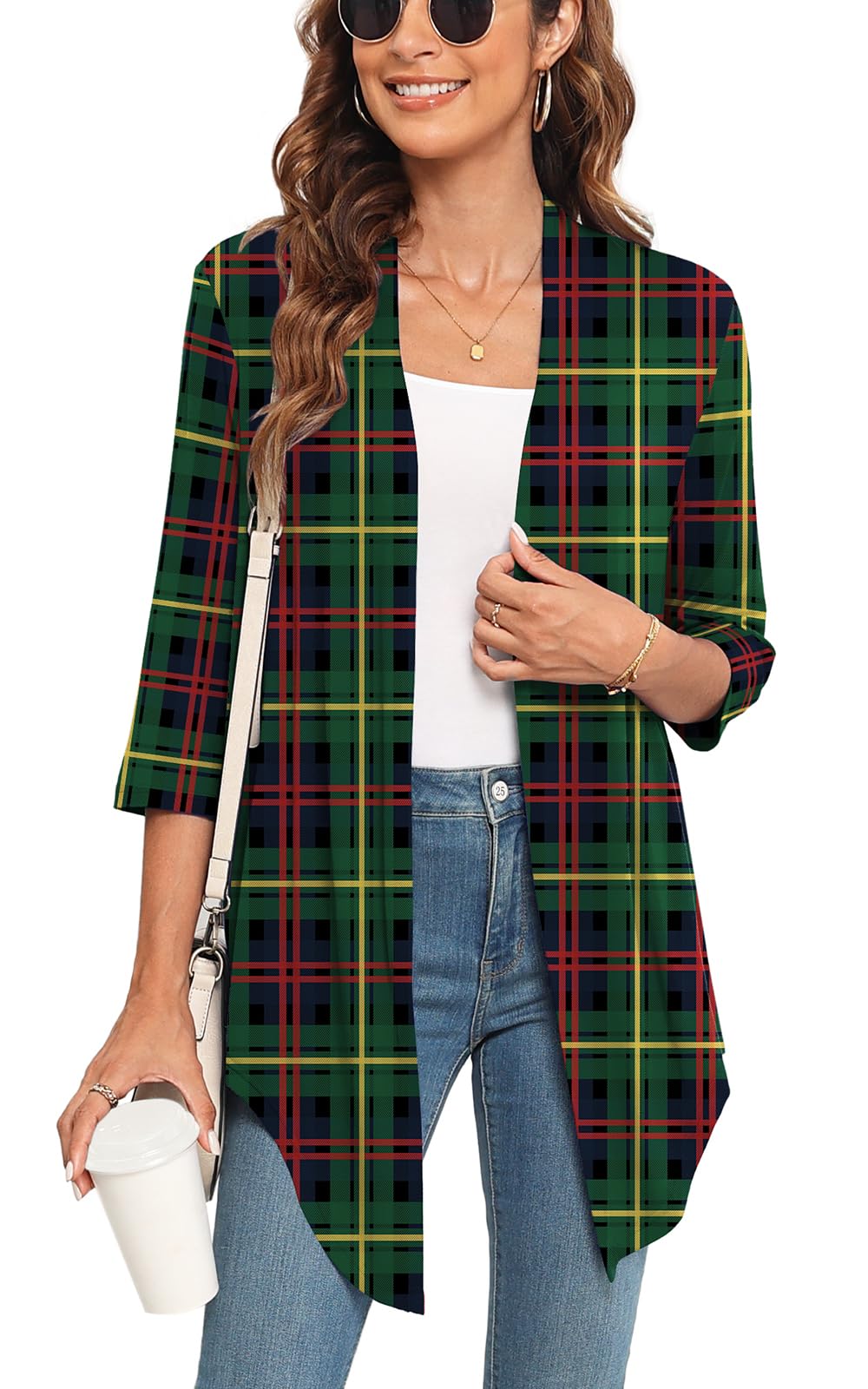 Veryoung Women's 2026 Casual Short Sleeve Cardigan Front Tie Lightweight Summer Casual Open Front Cardigans