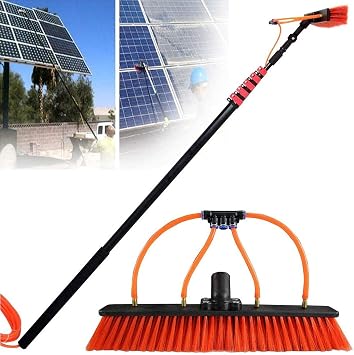 Water Fed Pole Kit,3.6M-10.8M Window Cleaning Pole Cleaner Kit,Outdoor Window Cleaner Window Glass Solar Panel Cleaning System,3.6M/12FT