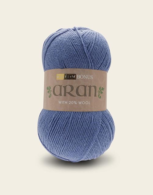 Hayfield Bonus Aran with Wool, Something Blue (650), 400g by Sirdar