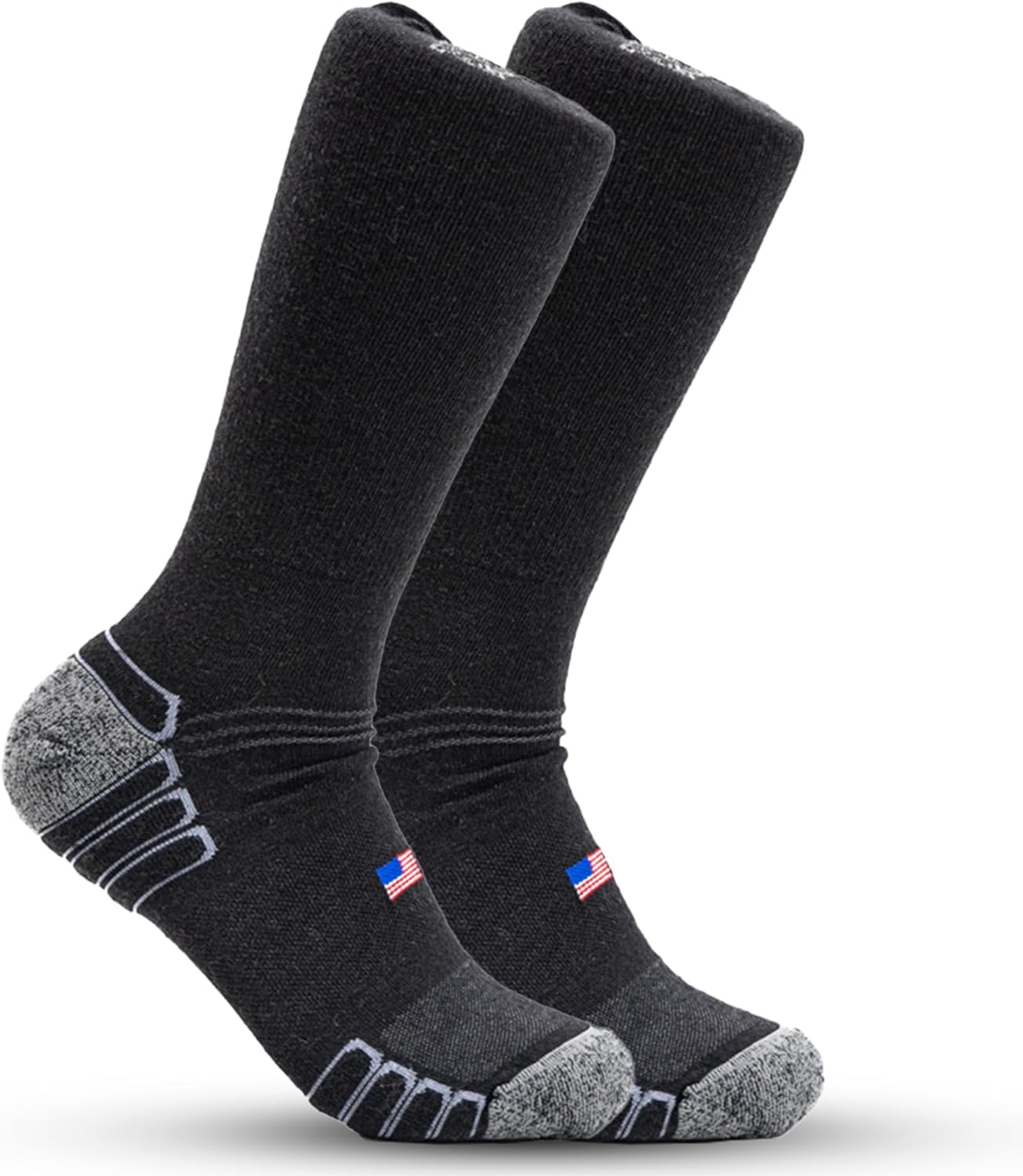 Boot Work Socks – Sweat-Wicking, Durable Wool Socks for Long Shifts – Up to 12" Boots – Made in USA