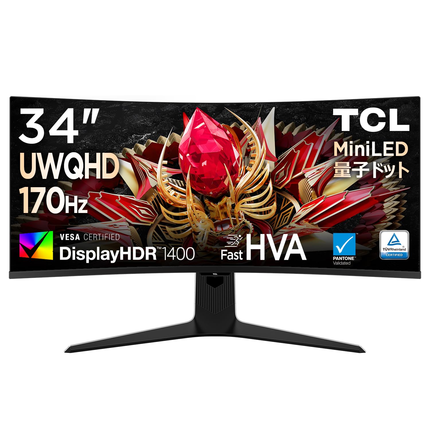 Amazon.co.jp: TCL 量子ドット Mini LED モニター 34インチ 34R83Q