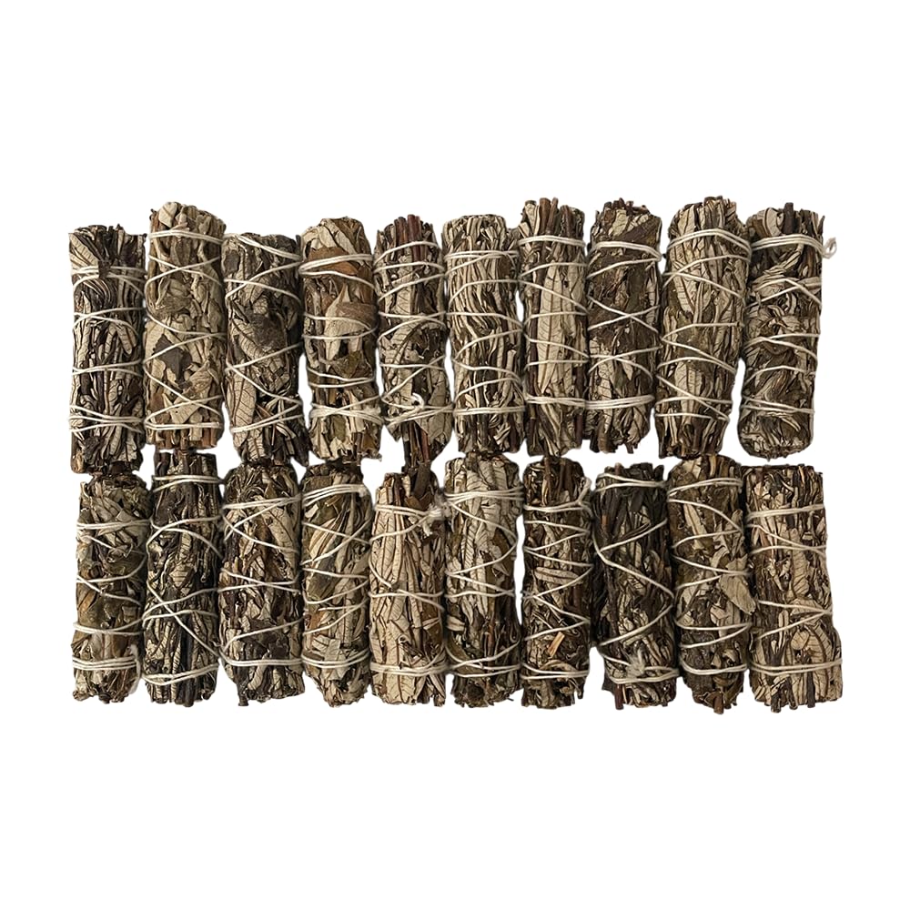 Smudge Sticks, White Sage and Yerba Santa 4", Pack of 20