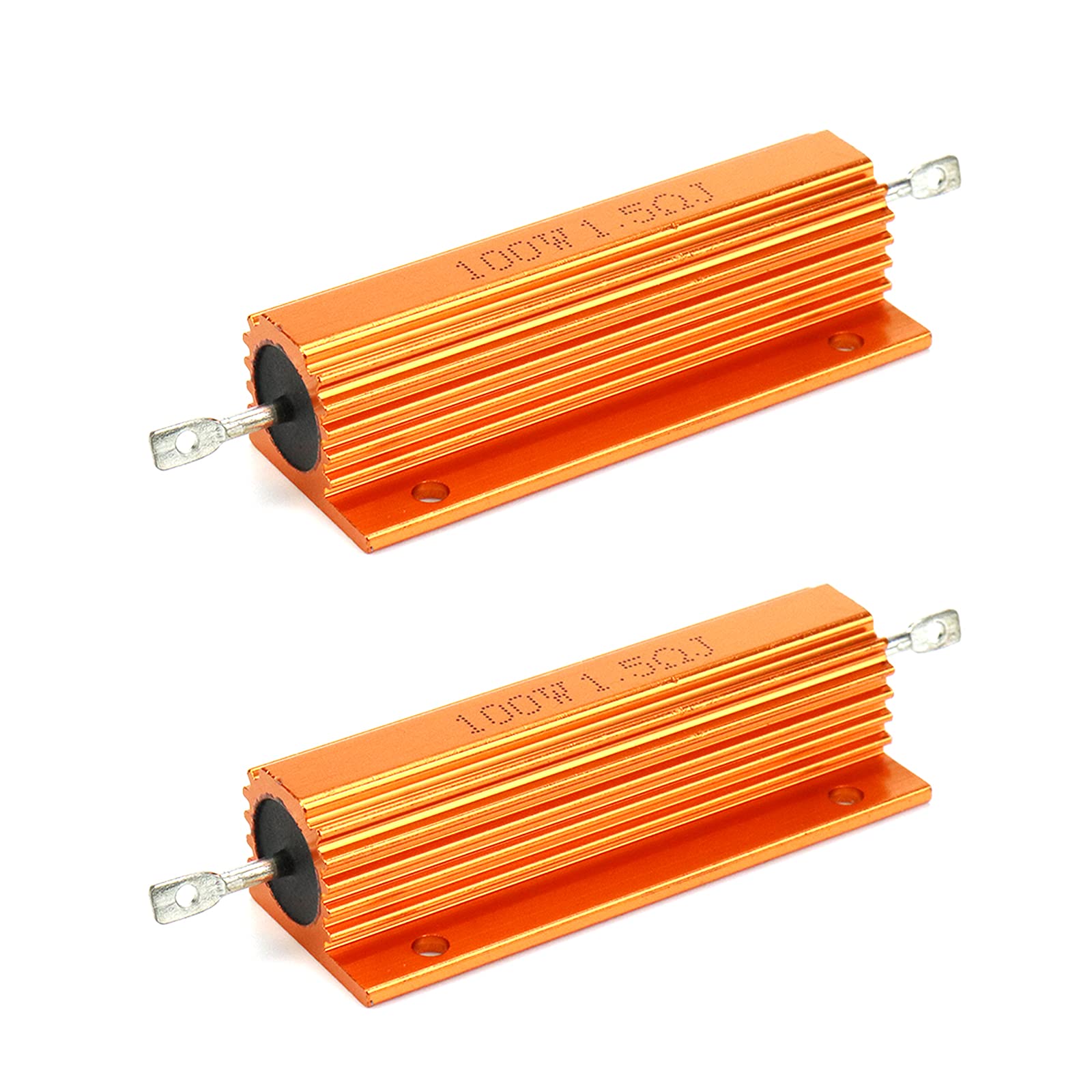 Dahszhi Aluminum Resistor 100W 1.5 Ohm Wire Wound Power Resistor -2pcs
