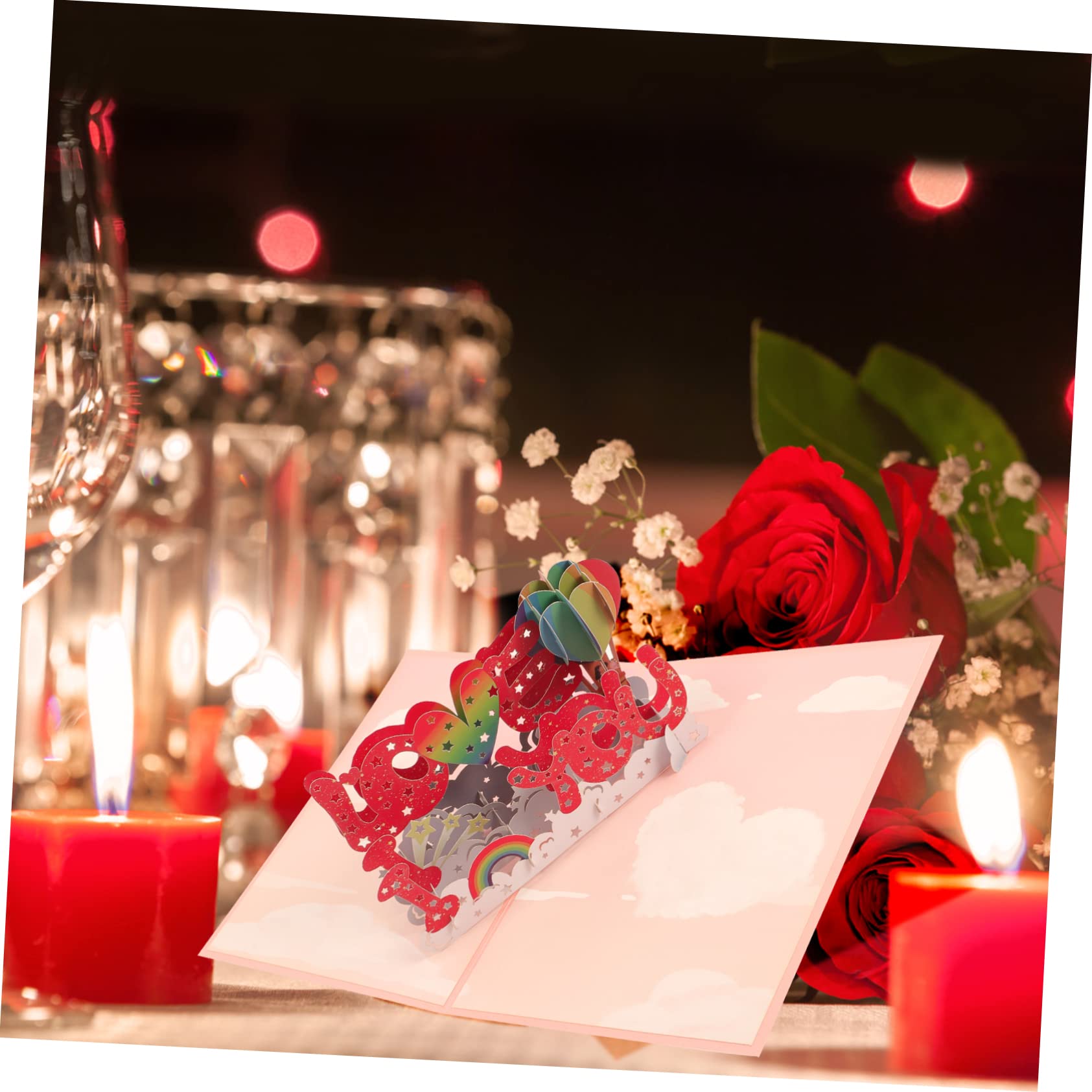 VILLCASE 5sätze Grußkarte Mit Liebe Design Handgemachte Jubiläumskarten Valentinstagskarten Und Geburtstagskarten Für Besondere Anlässe Und Persönliche Botschaften