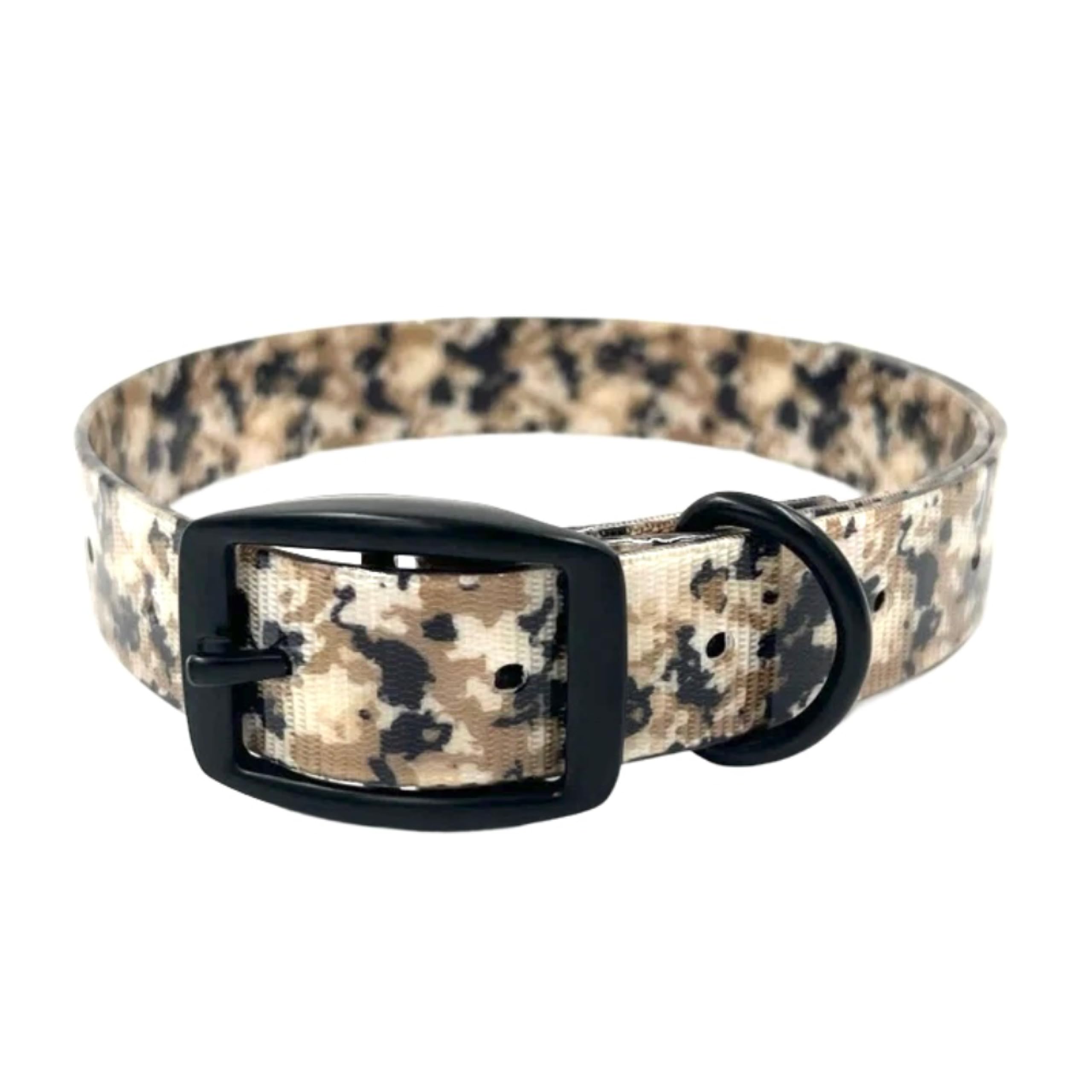 Regal Dog Products Waterproof Camo Hunting Dog Collar with Black Hardware | for Small, Medium, Large, or XL Dogs (Small)