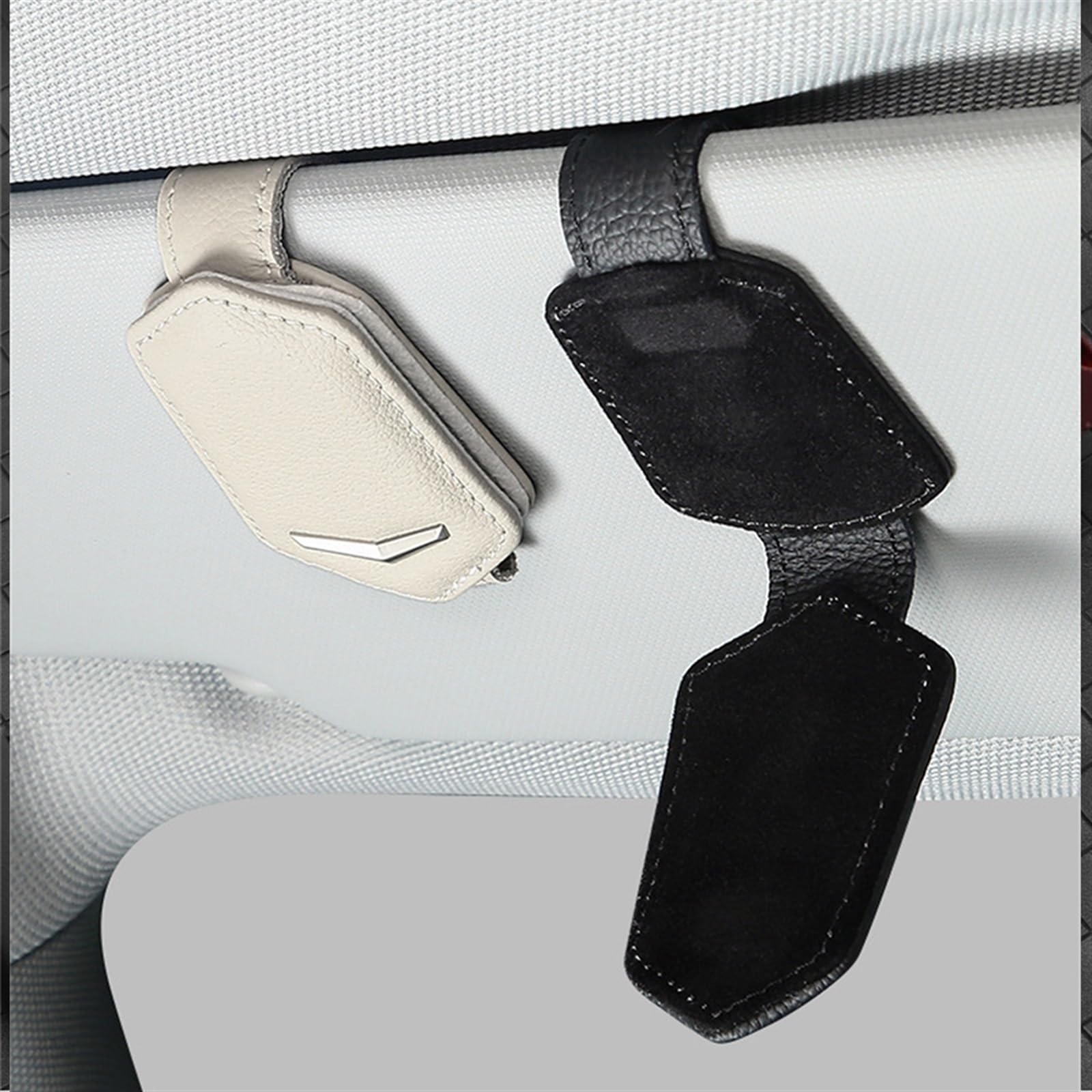 WITTSY Brillenetui Universeller Auto-Sonnenblenden-Brillenaufbewahrungshalter, Auto-Brillenaufbewahrungshalter, Langlebiger Auto-Brillenhalter (Color : B)