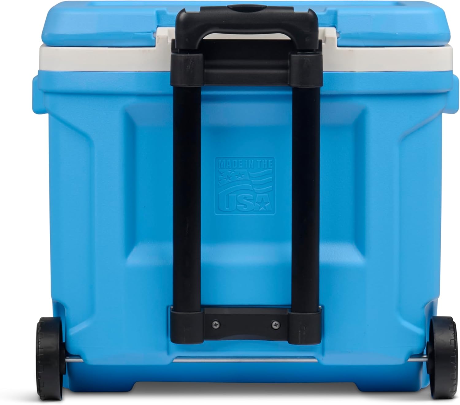Igloo Profile II 28 Qt Roller Cooler | Insulated Wheeled Ice Chest | Carolina Blue