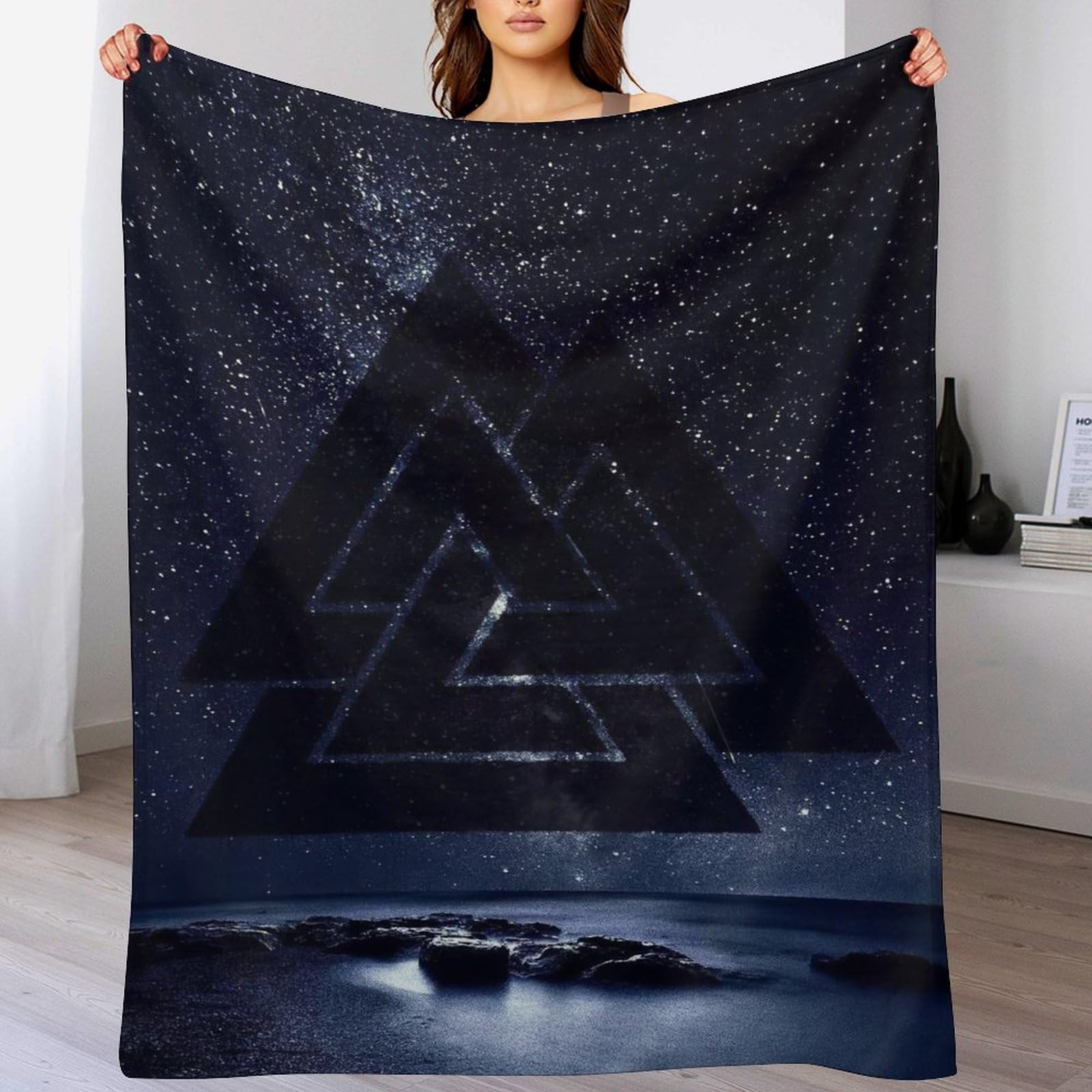 Viking Myth Blanket, Fluffy Super Warm & Soft Throw, As Sofa Cushion Bedspread Or Living Room Blankets 130×150cm