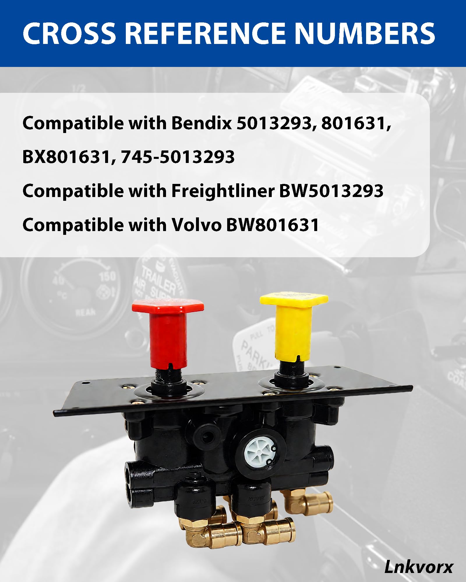 Amazon.com: 801631 MV-3 Dash Control Brake Valve, 3/8 in PTC