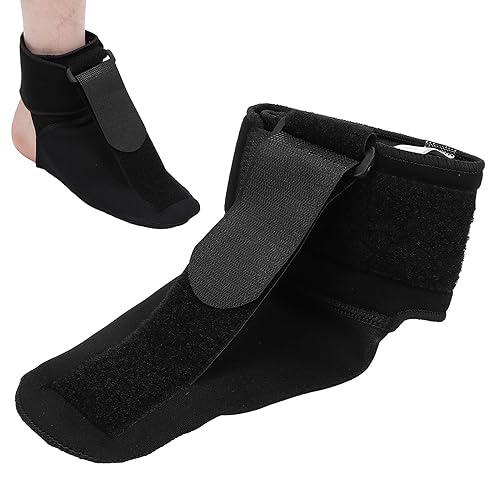 Férula nocturna para fascitis plantar, 1 paquete de soporte ortopédico para pie caído, férula nocturna dorsal mejorada para un alivio eficaz de la