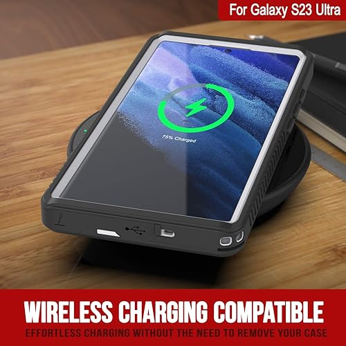 Miniatura 5 de Punkcase Funda para Galaxy S23 Ultra impermeable Serie Extrema Ajuste delgado Certificado IP68 A prueba de golpes Resistente a la suciedad A prueba