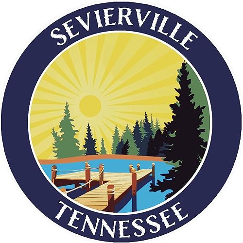 Lake Dock - Sevierville - Tennessee 3.5" Ventana coche camión calcomanía vacaciones aventura tema novedad apliques