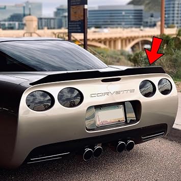 SpoilerKing Duckbill Trunk Spoiler with Center Cut 380PC Compatible with Chevy Corvette C5 1997-2004
