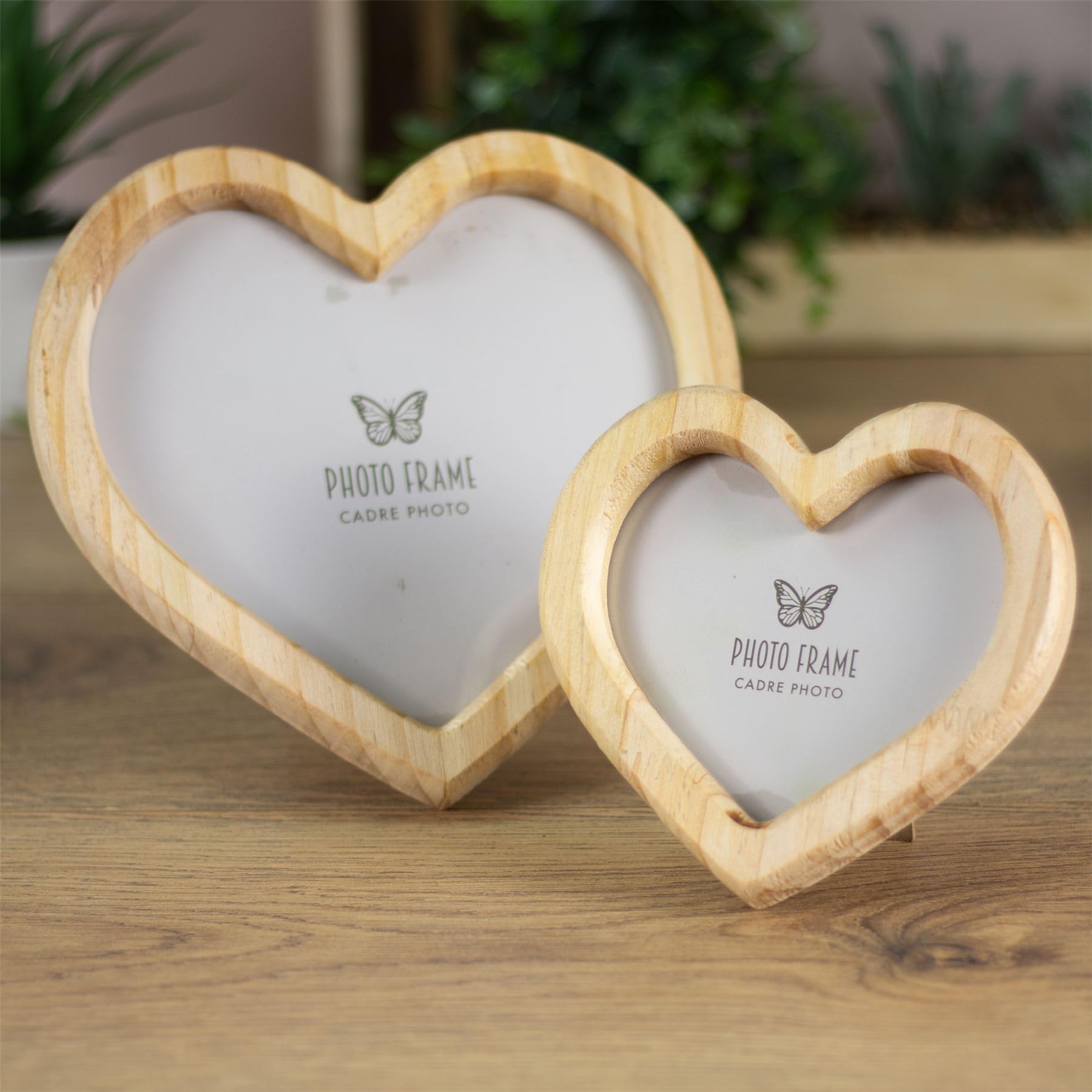 Carousel Home Heart Photo Frame Pack - Set of Two | Pinewood Heart