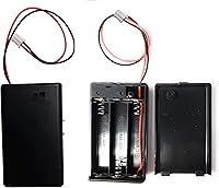 Vista 1 de Soporte de batería – 3 pilas AAA con enchufe JST-PH (sin bloqueo) – Soporte de batería triple AAA para Arduino, circuitos de Lilypad, cosplay