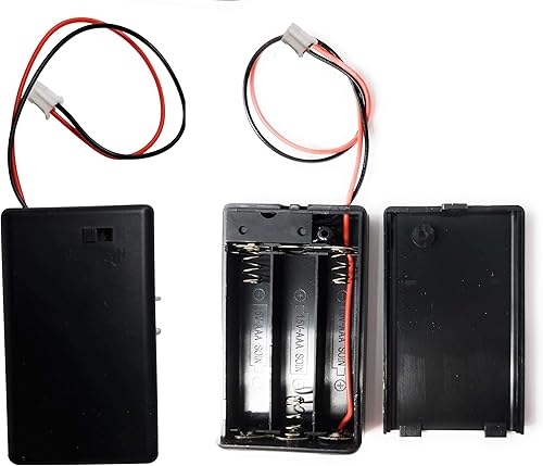 Soporte de batería  3 pilas AAA con enchufe JST-PH (sin bloqueo)  Soporte de batería triple AAA para Arduino, circuitos de Lilypad, cosplay,