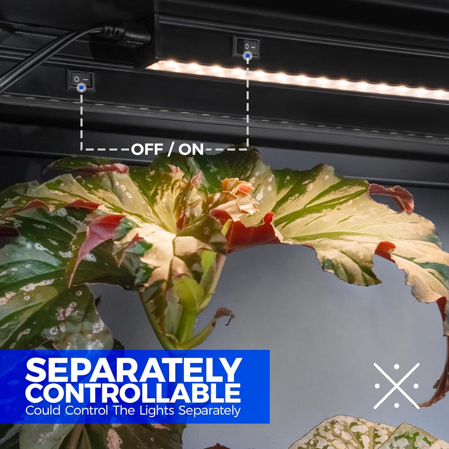 Individual Switch Control for Barrina T5 Grow Lights