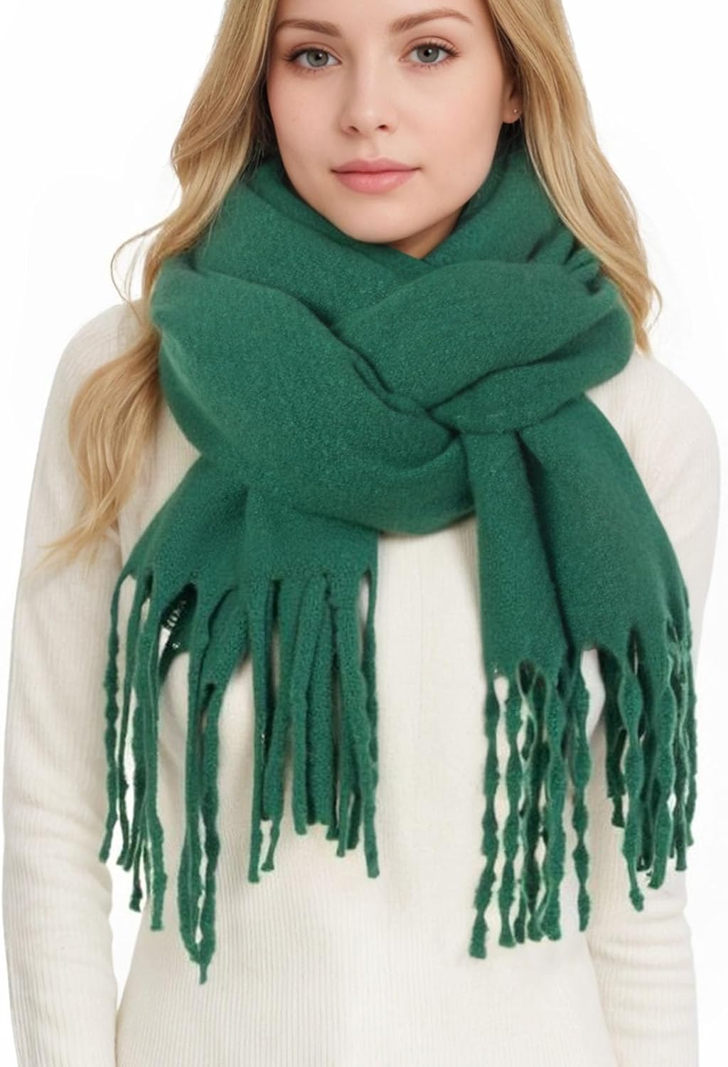 RIIQIICHY Scarf for Women Chunky Winter Scarf Cold Weather Thick Warm Ladies Scarves - Image 3