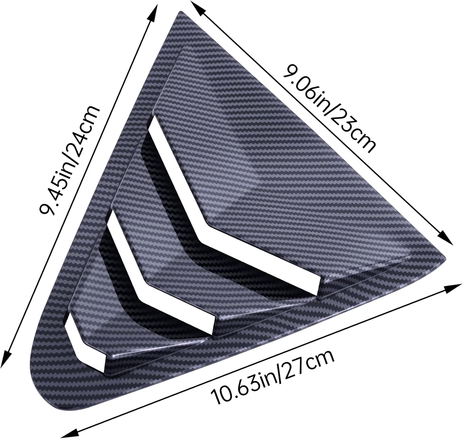 Rear Side Window Louvers Compatible with Subaru Crosstrek 2024 2025 and Impreza Hatchback 2024 2025 Exterior Accessories Air Vent Window Scoop Shades Blinds Cover(Gloss Black)