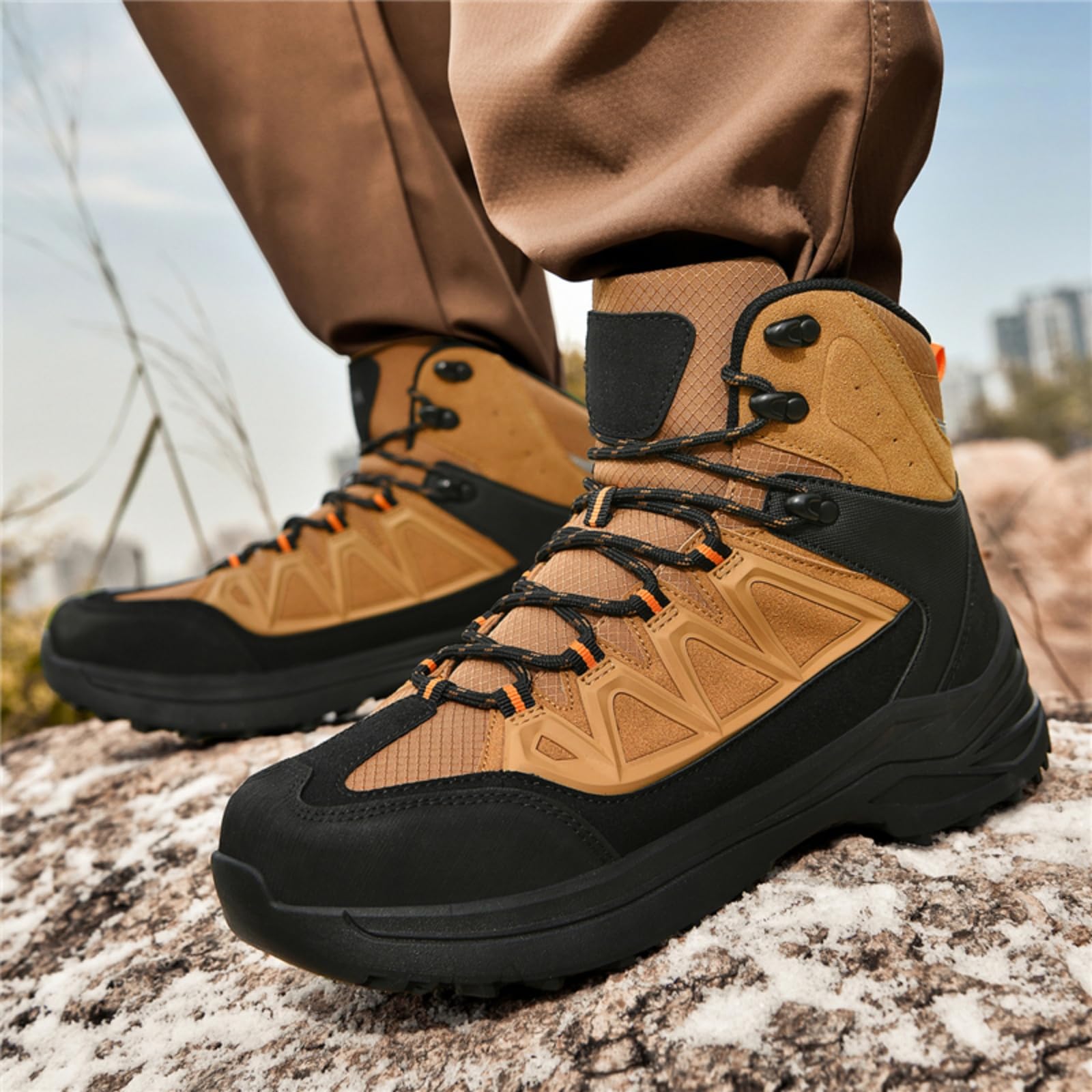 Botas Senderismo Impermeables Hombre Botas Combate Exteriores