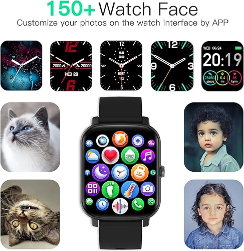 Miniatura 5 de Bvlrksc Reloj inteligente para mujeres y hombres 2023 rastreador de actividad física con pantalla táctil de 1.9 pulgadas, reloj inteligente de