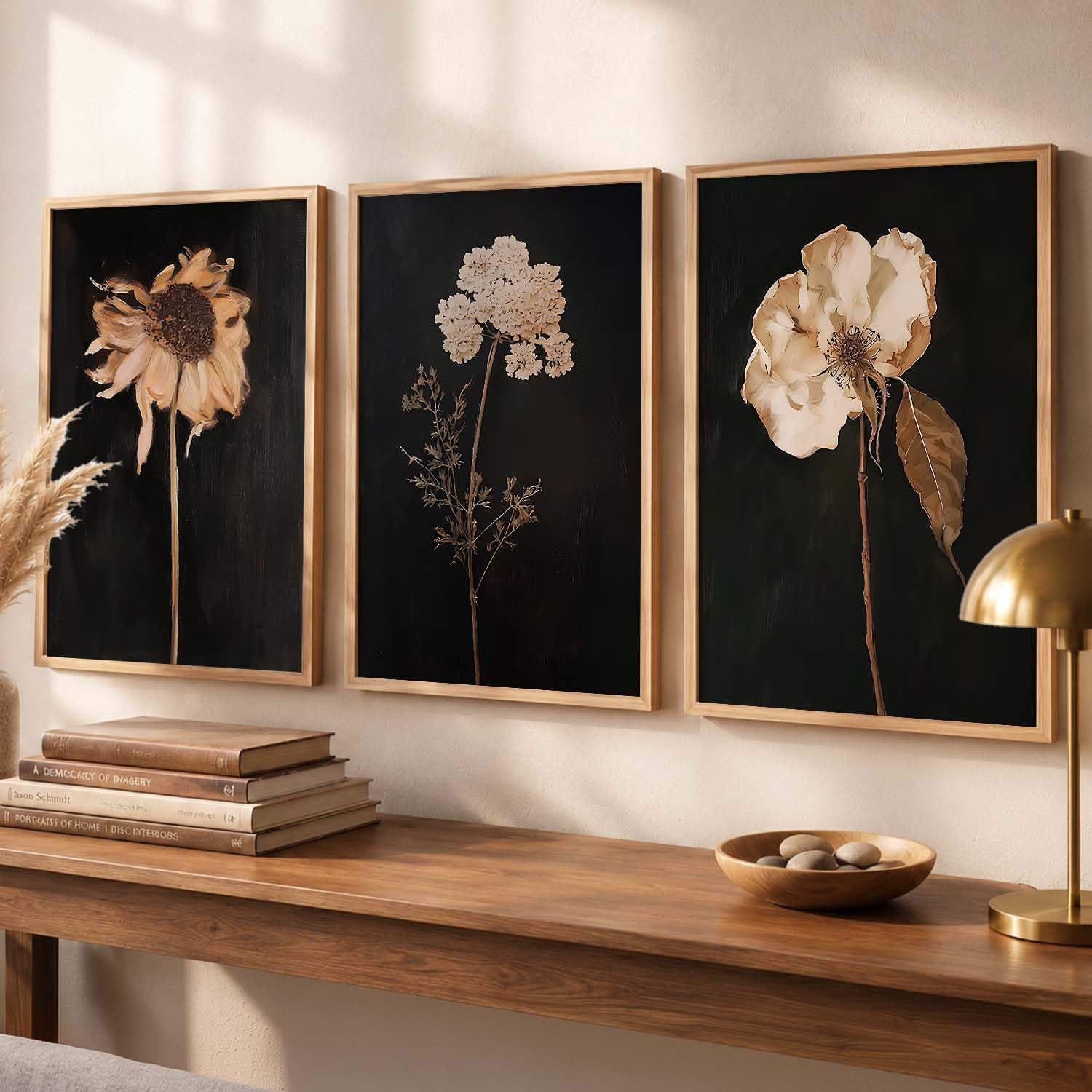 BOHO Wall Art Set - 3 Framed Prints -9