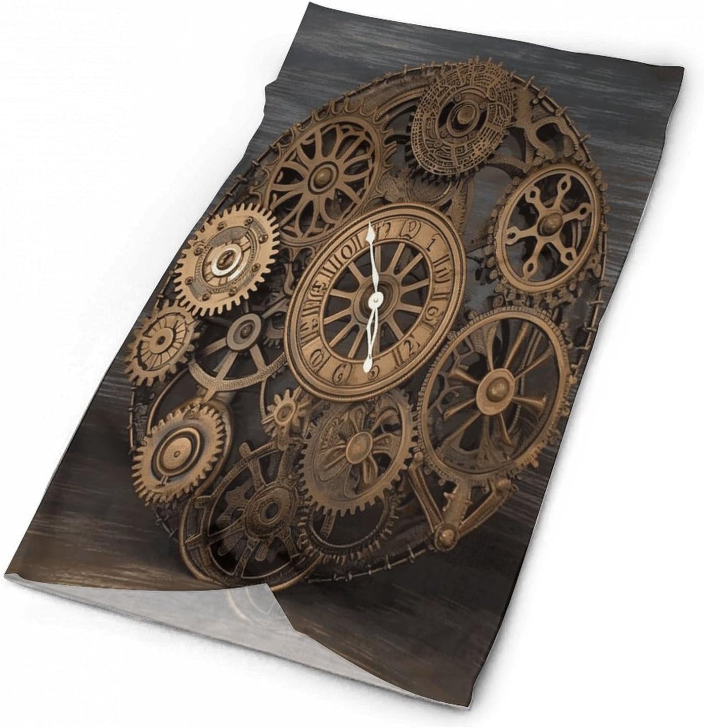 Steampunk Gears Clock Neck Gaiter for Men Women Cooling Breathable Face Mask Scarf Windproof Hiking Bandana Soft Face Cover High-elastic Magic Scarf Headband for Cycling Running