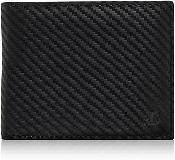 Access Denied REAL LEATHER Slim Bifold Wallets For Men - Minimalist Card Holder Thin Mens Wallet RFID Gifts For Him
