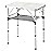 YUFIFAIRY Folding Table Small, 24\'\'L x16\'\'W Camp Aluminum Table with Adjustable Height Legs, Indoor Outdoor Lightweight Portable Folding Aluminum Dining Table for Picnic Camping 2-Feet10/19/27