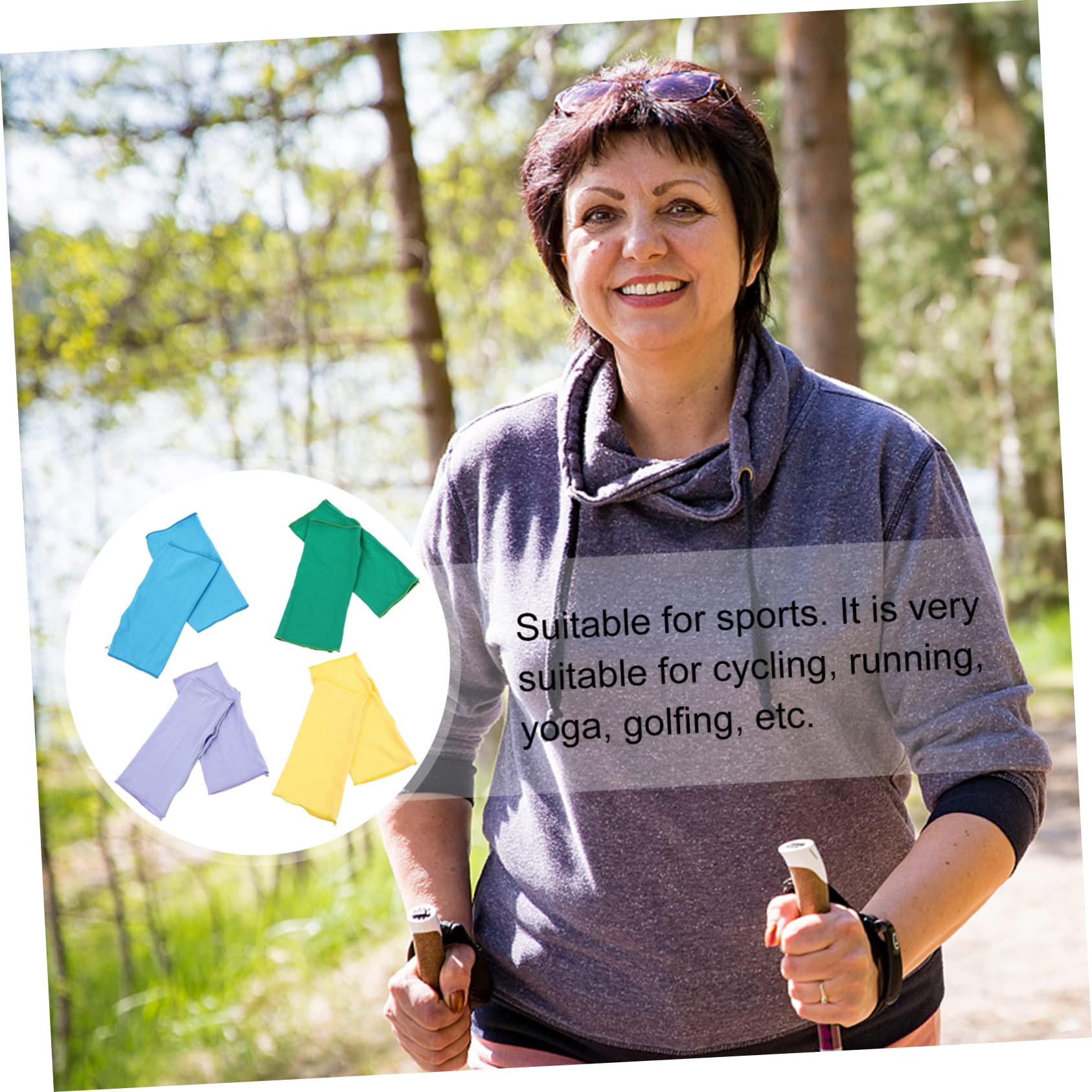 Healeved Ray Protective Sun Gloves Durable Comfortable Half Finger Hand Cover for Outdoor