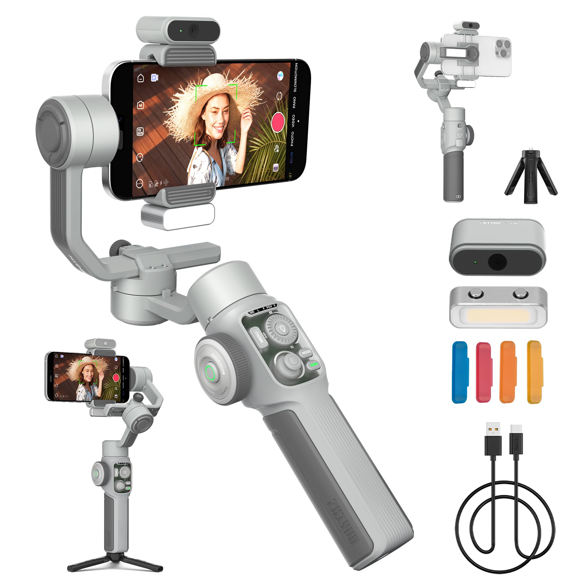 Amazon.com: ZHIYUN CINEPEER Smooth 5E Combo Gimbal Stabilizer for