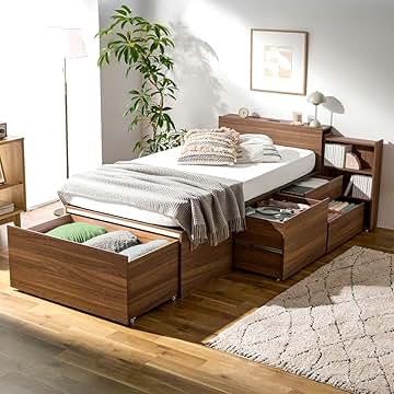 Amazon.co.jp: ベッド 収納 大容量