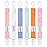 babygoal Pure Color Pacifier Clips, 6 Pack Binky Paci Holder Clips Leashes Fits for Most Pacifiers and Binkies 6PS23