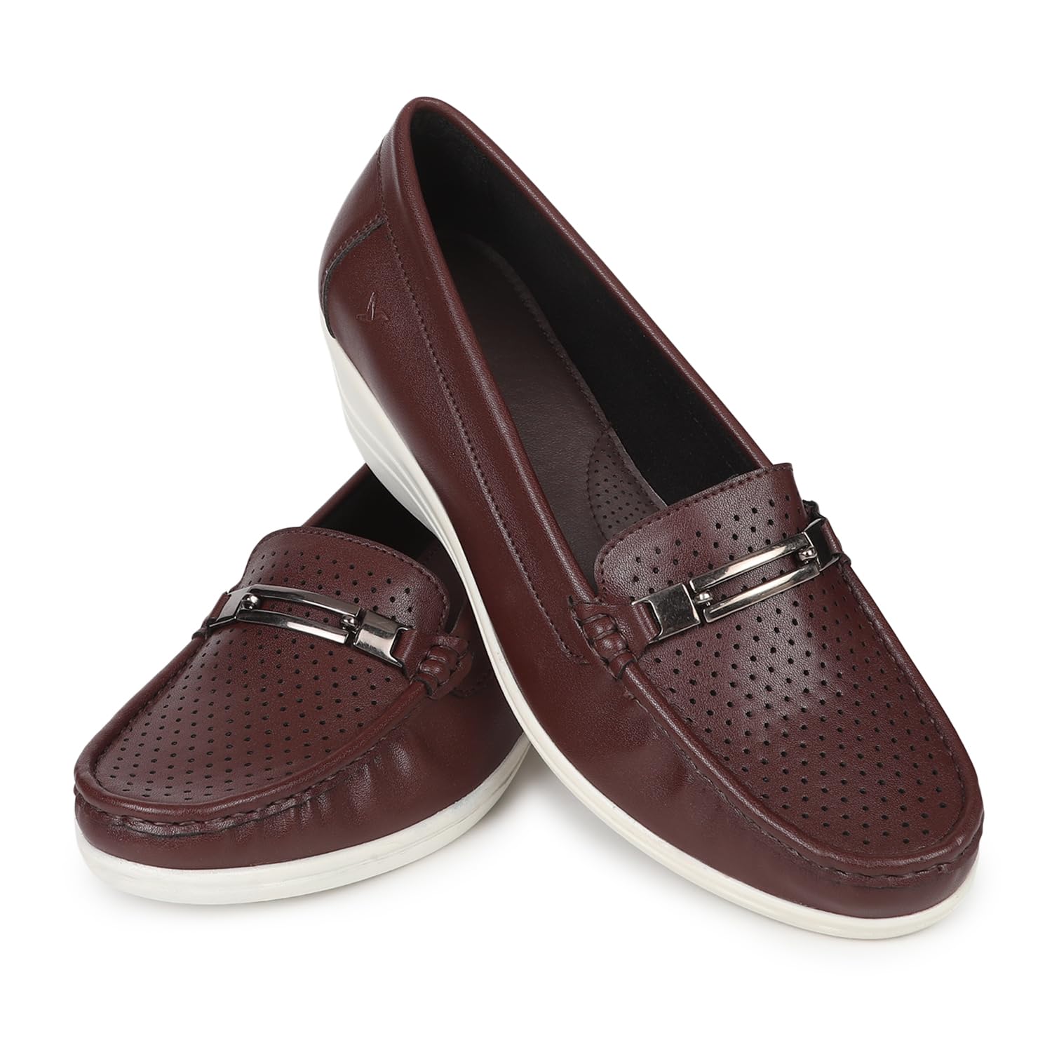 YOHO Bliss Comfortable Wedge Heel Semi Casual Loafer for Women | Stylish Fashion Moccasins Range| Cushioned Footbed Finish | Flexible | Style & All-Purpose | Casual Shoe Purple (B0CB68KX19) Amazon Price History, Amazon Price Tracker