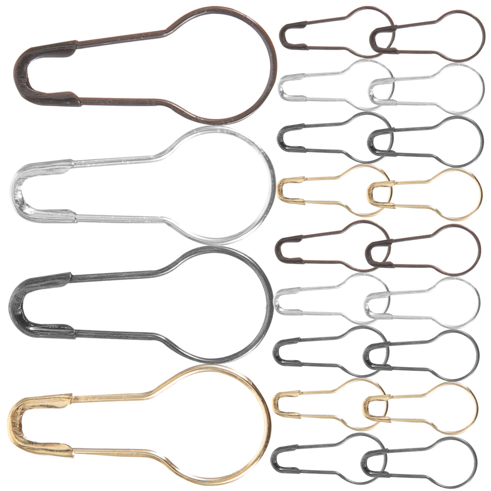 VILLCASE 4 Sets Praktische Sicherheitsnadeln Mit Spitze Bedeckt Für Handgefertigten Schmuck Und Kleidung 400 Stück * 4