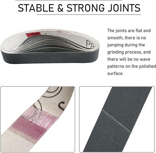 Miniatura 5 de 34" x 12" Cinturones de afilador de cuchillos y herramientas Ken Onion, cinturones de afilado de herramientas de 800 granos para afiladores Work
