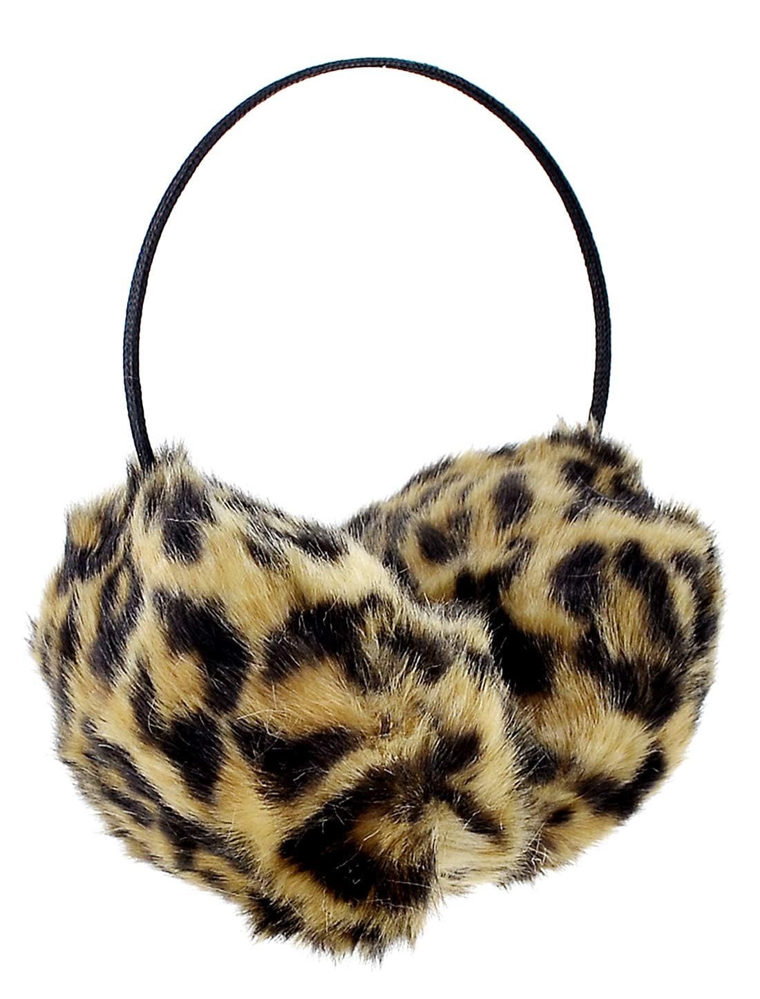 Unisex Animal Print Winter Fur Earmuffs (brown 2)-picture-24
