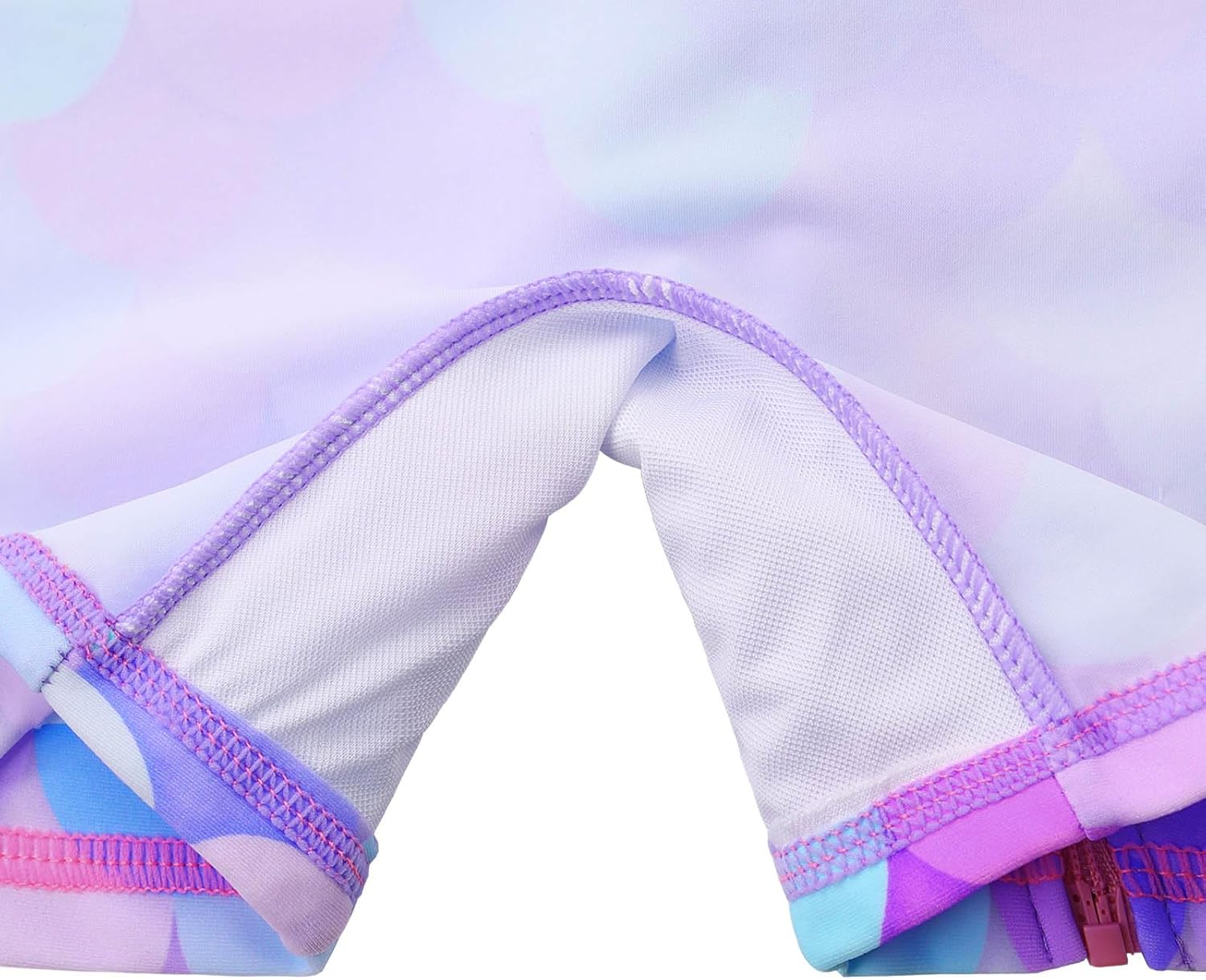 HUAANIUE Baby/Toddler Girls Long Sleeve Zipper Closure Swimsuit One Piece Swimwear with UPF50+ Sun Protection - Image 5
