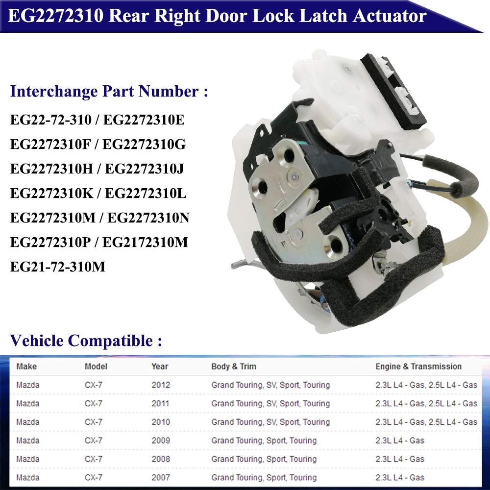 取引【@to〜】 Amazon.com: Automotive-leader EG2272310 Rear Right RH Door Lock