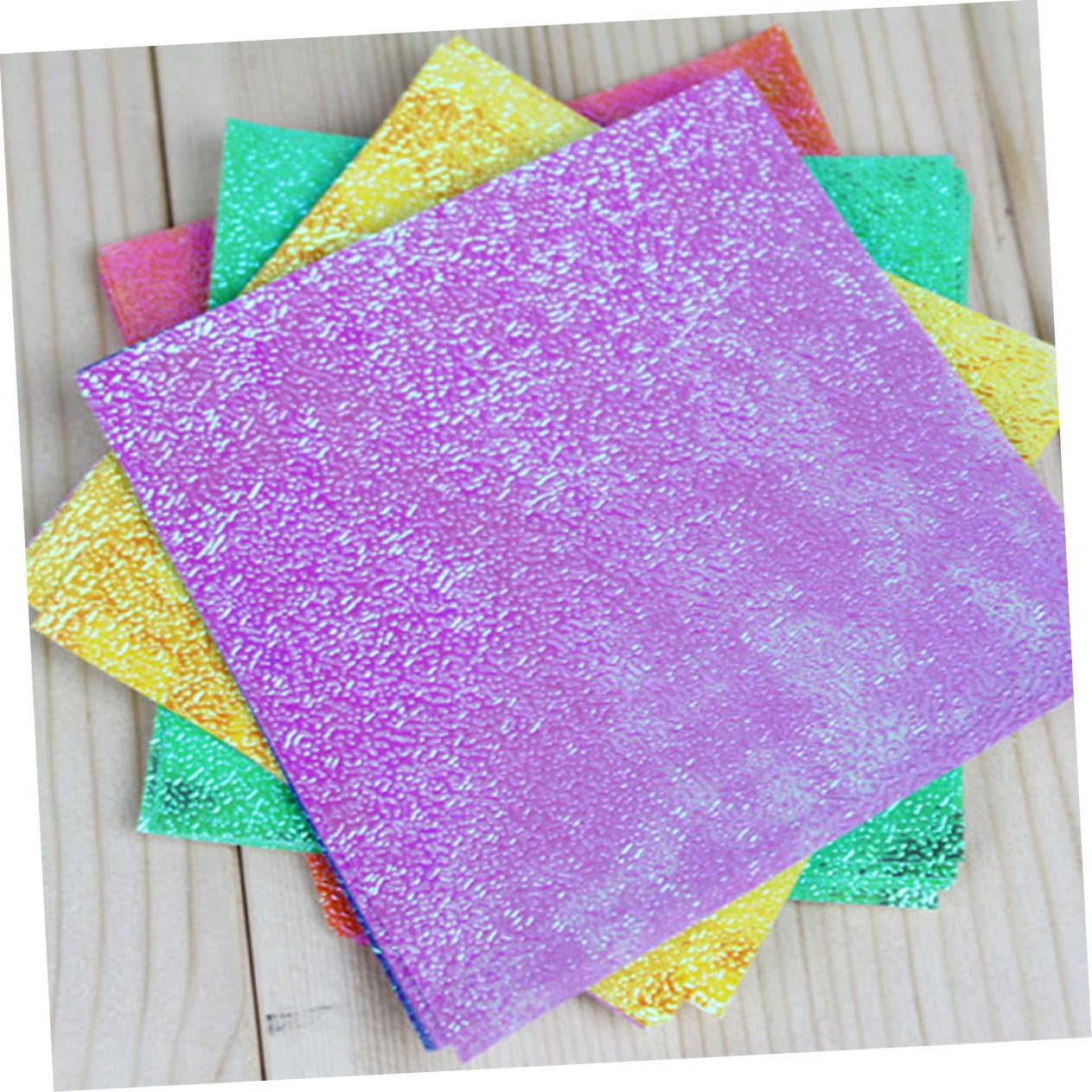 100stücke Buntes Origami Papier Glänzendes Faltpapier Perlglanzpapier Für Diy Bastelarbeiten Bastelpapier Handgeschöpftes Papier
