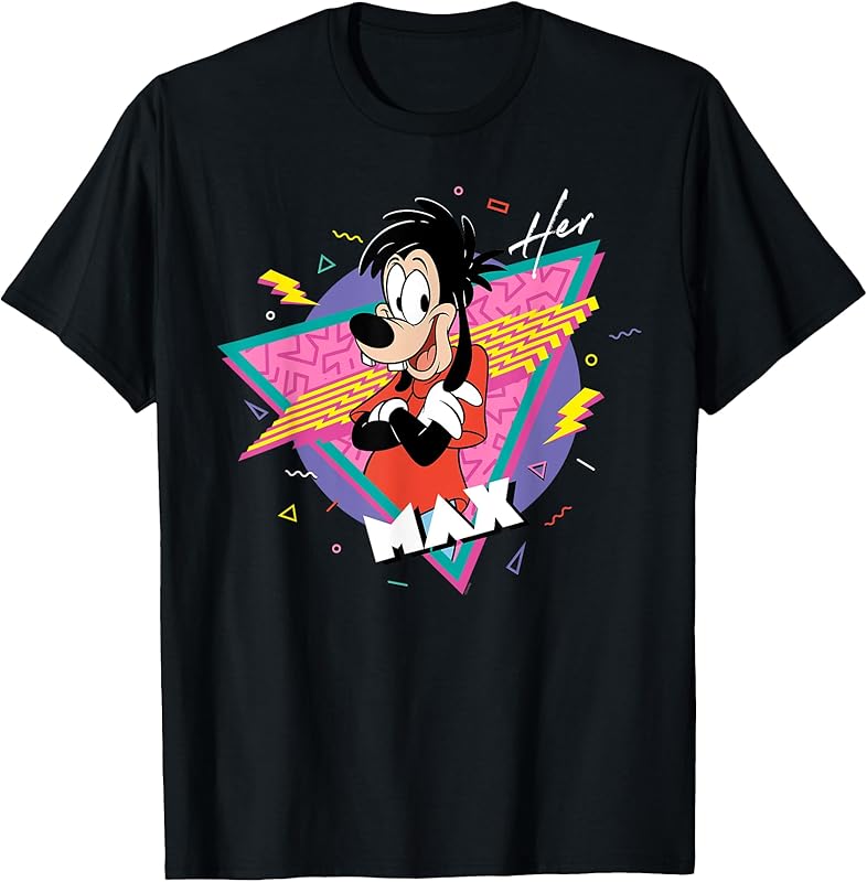 Disney A Goofy Movie Retro ’90S Couples Matching Her Max T-Shirt Design By Eglobaltime