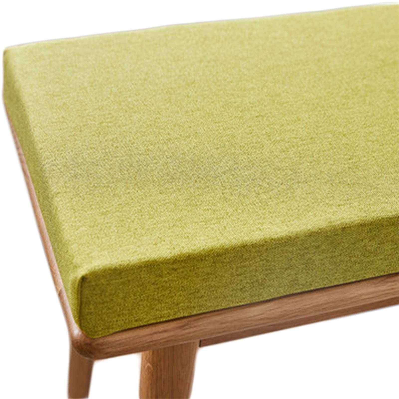 Coussin de banc en éponge antidérapant jaune 35x100 pour canapé de jardin extérieur 3 places