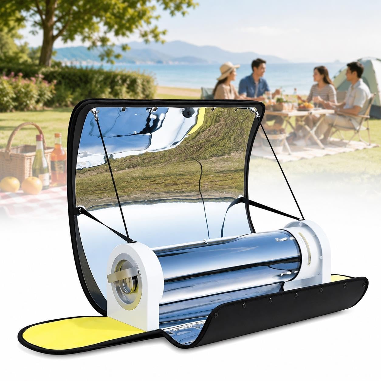 Kuchnia kempingowa typu „wszystko w jednym” zasilana energią słoneczną