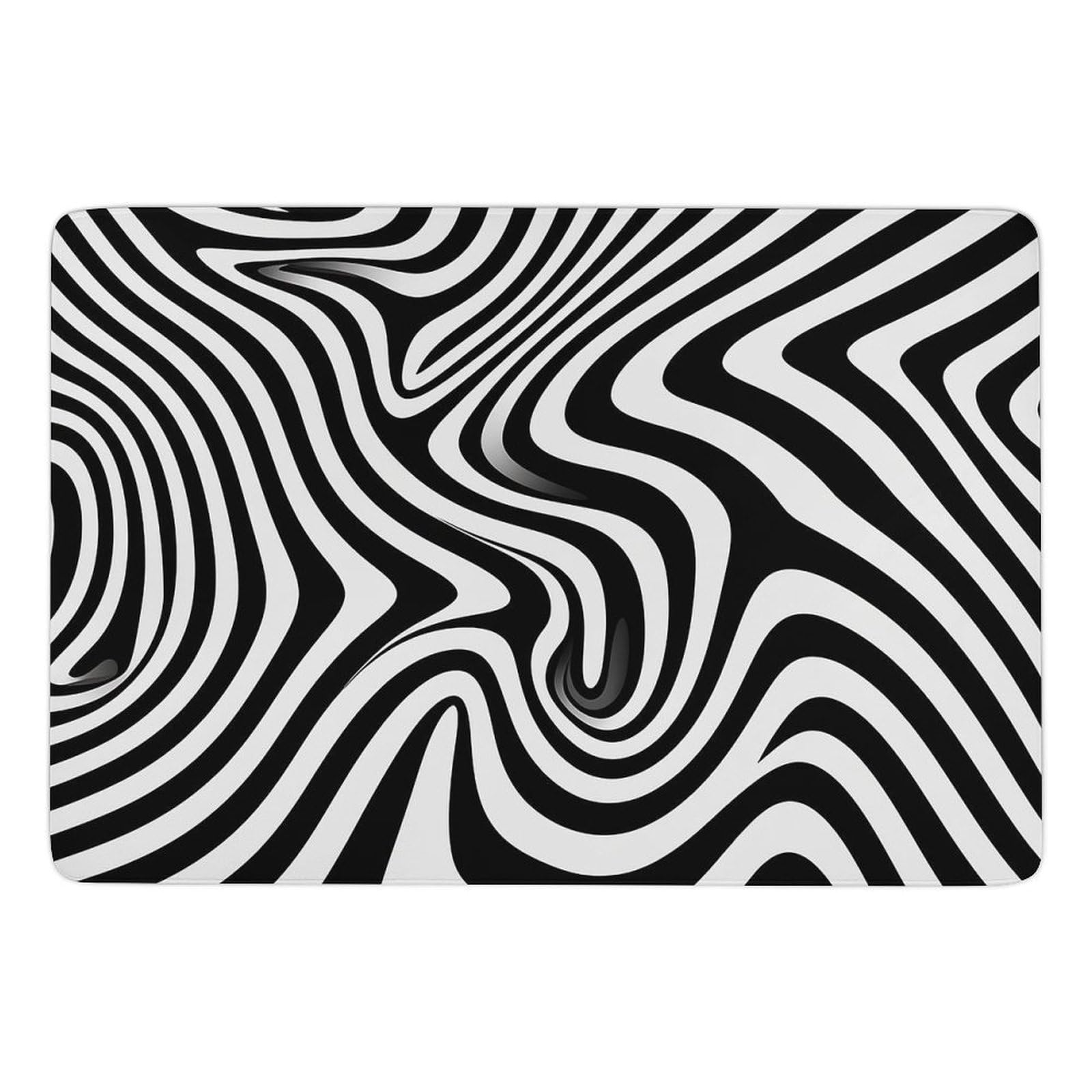 Tapis en velours corail doux Whirlpool Illusion lavable et antidérapant