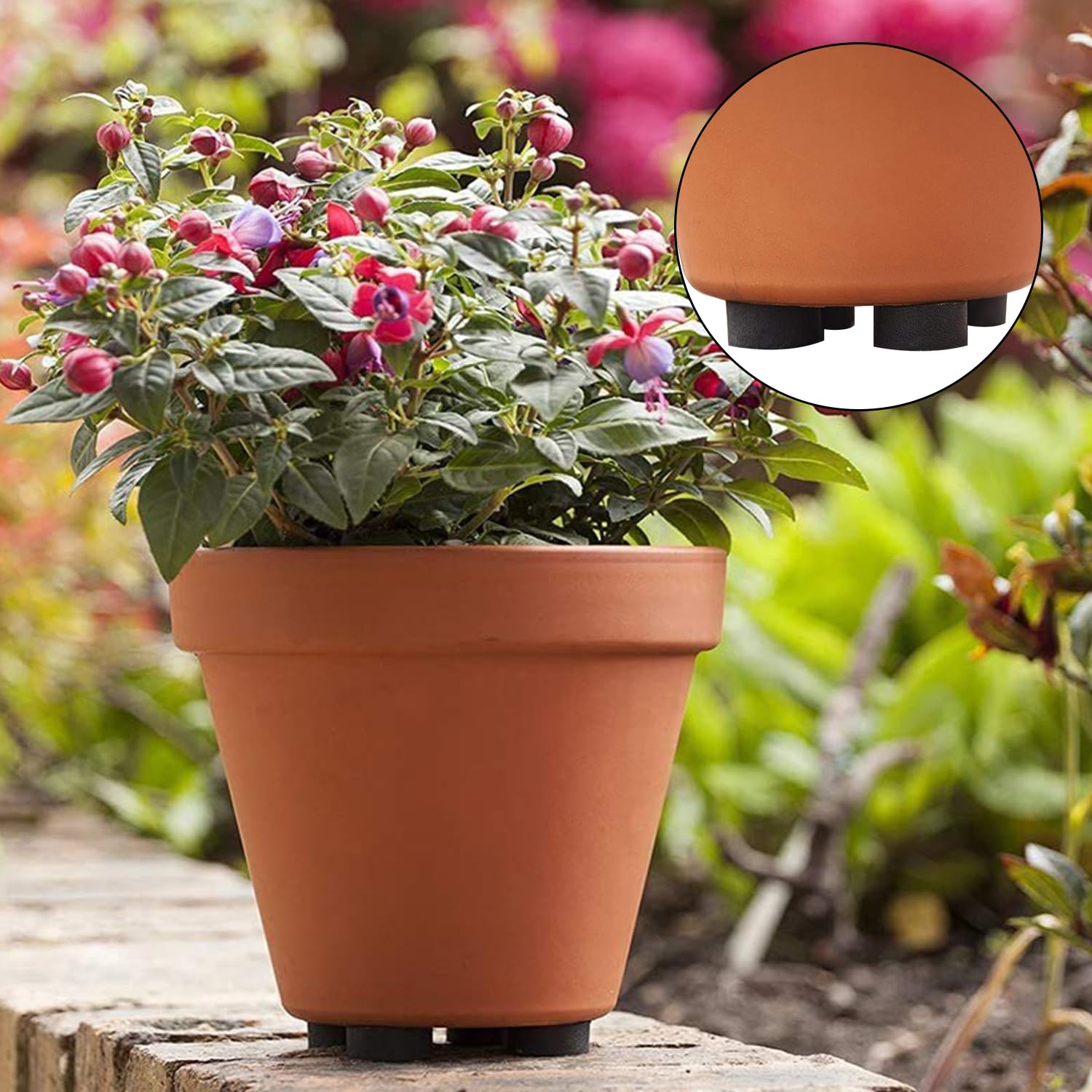 TSHAOUN 60 Pezzi Invisibile Vaso Di Fiori Piedi Tappetini, Piedini In