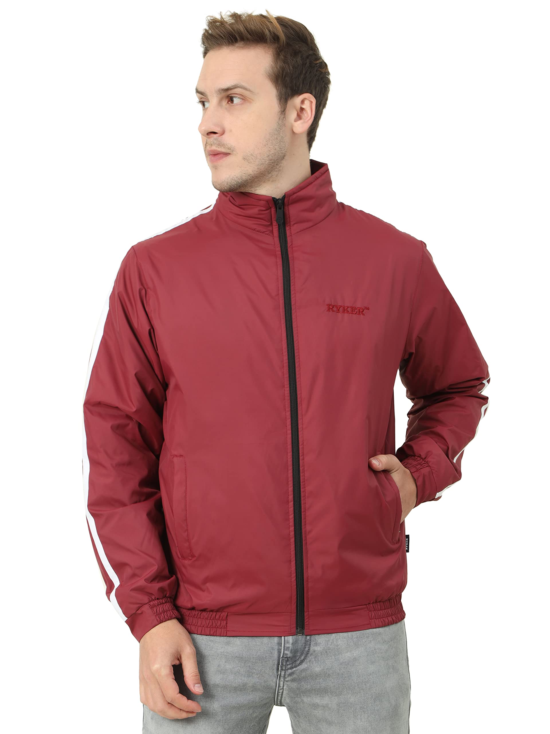 ryker Men's Solid Windcheater Outdoor Sporty Jacket-picture-48