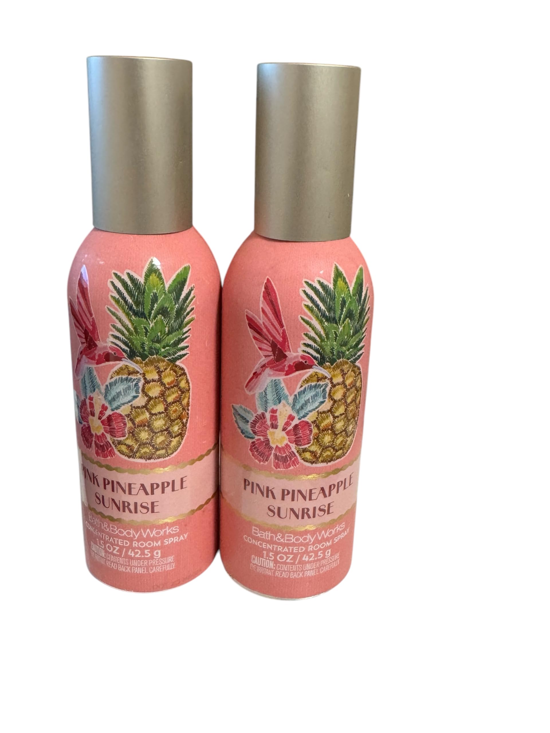 Bath & Body Works Pink Pineapple Sunrise 2 Pack Concentrated Room Spray - 1.5 oz / 42.4 g each