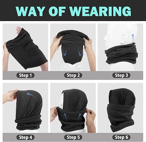 Miniatura 3 de XURIGOX Multifuncional Headwear Invierno Cuello Calentadores Polaina Cuello Polaina A Prueba De Viento Cubierta De La Cara Pas