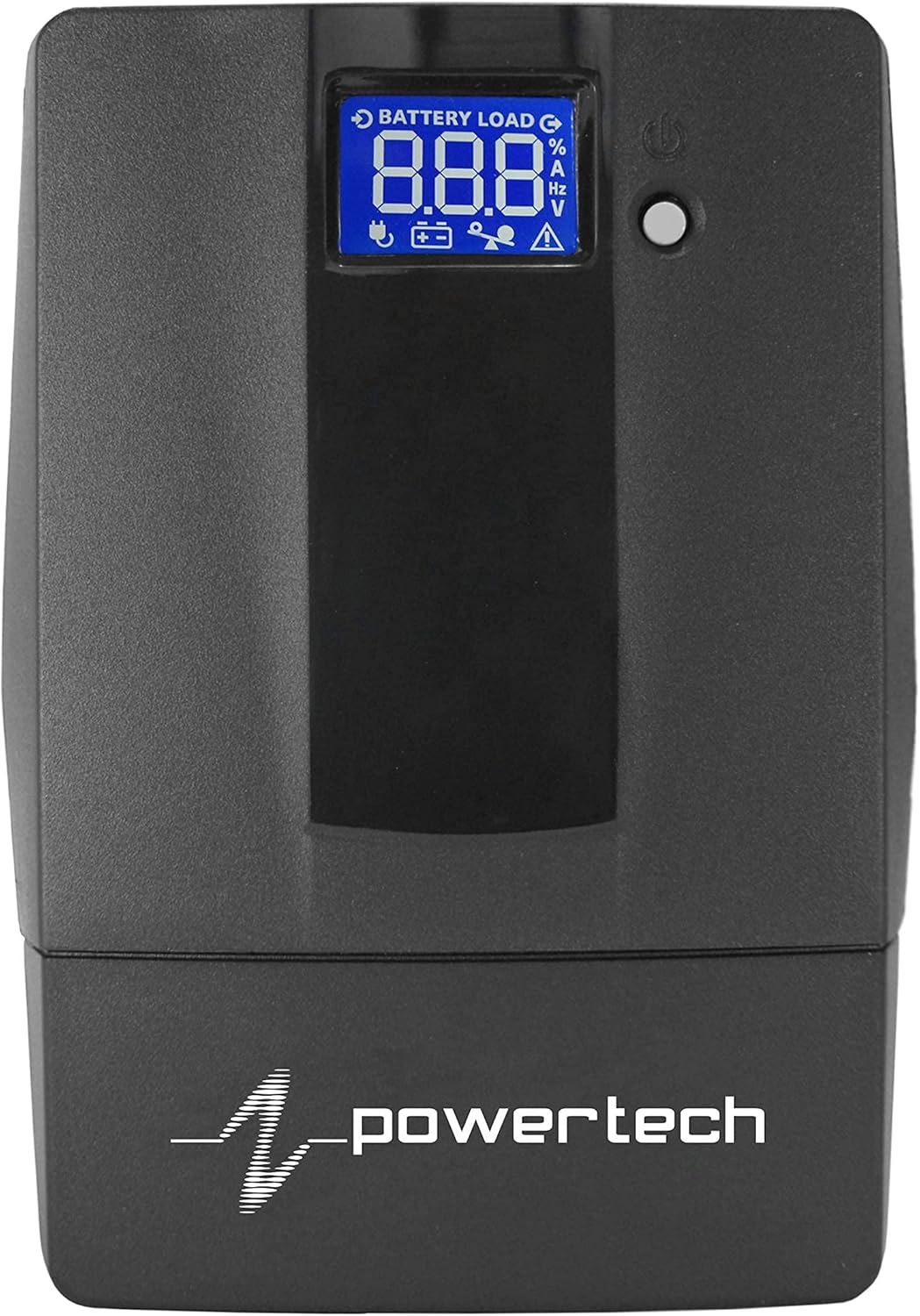 Powertech PT-600 UPS LCD display close-up